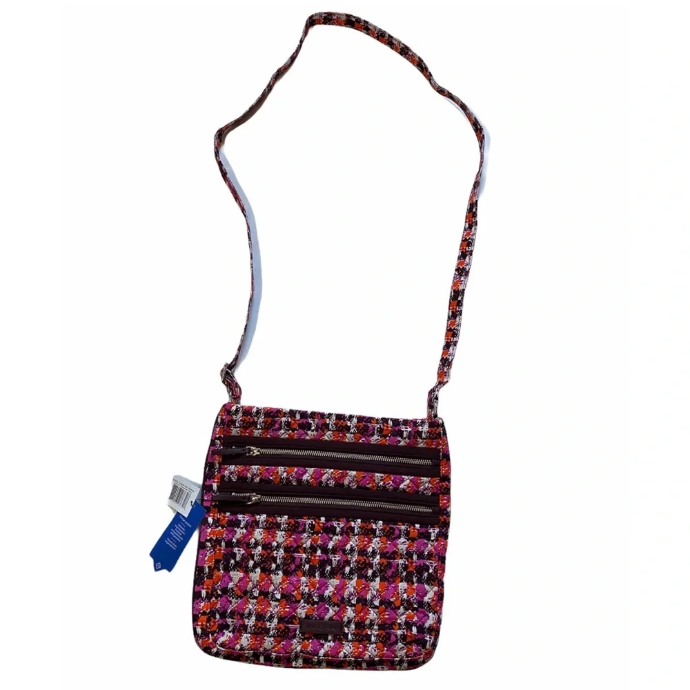 Vera Bradley iconic triple zip hipster